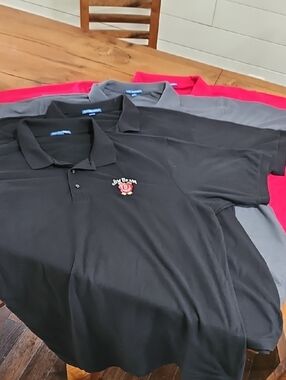 4xl Black Logo Polo Shirt Lot  Men 6pcs   Bundle